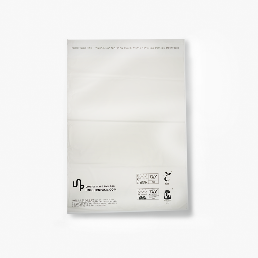COMPOSTABLE GARMENT POLY BAGS unicorn pack
